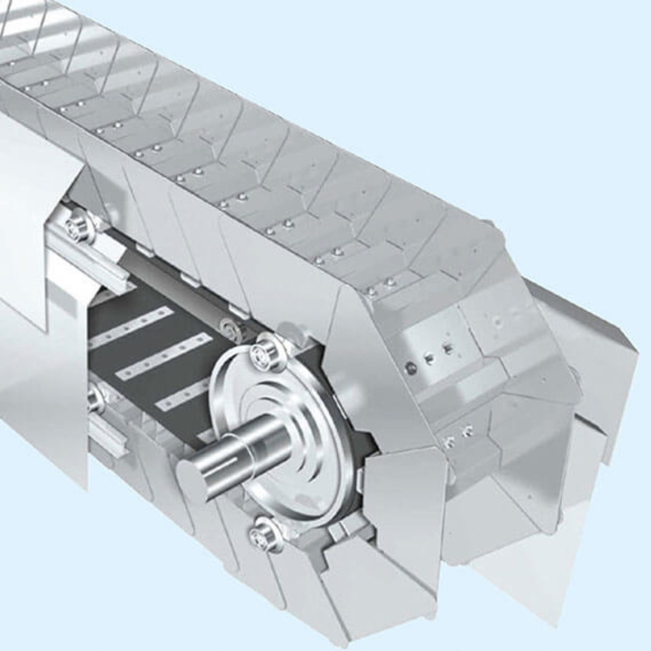 Industrial Belt Apron Conveyors with Heat Resistance - Beumer