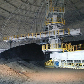 Storage blending - store, buffer, mix and homogenize raw materials for the cement industry