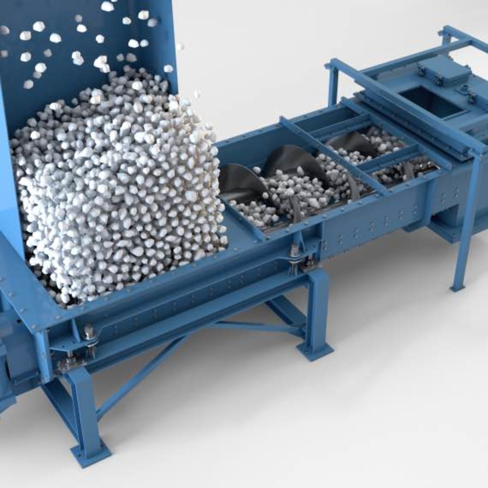 Extraction Auger Screw Conveyor Systems for Cement & Bulk Materials