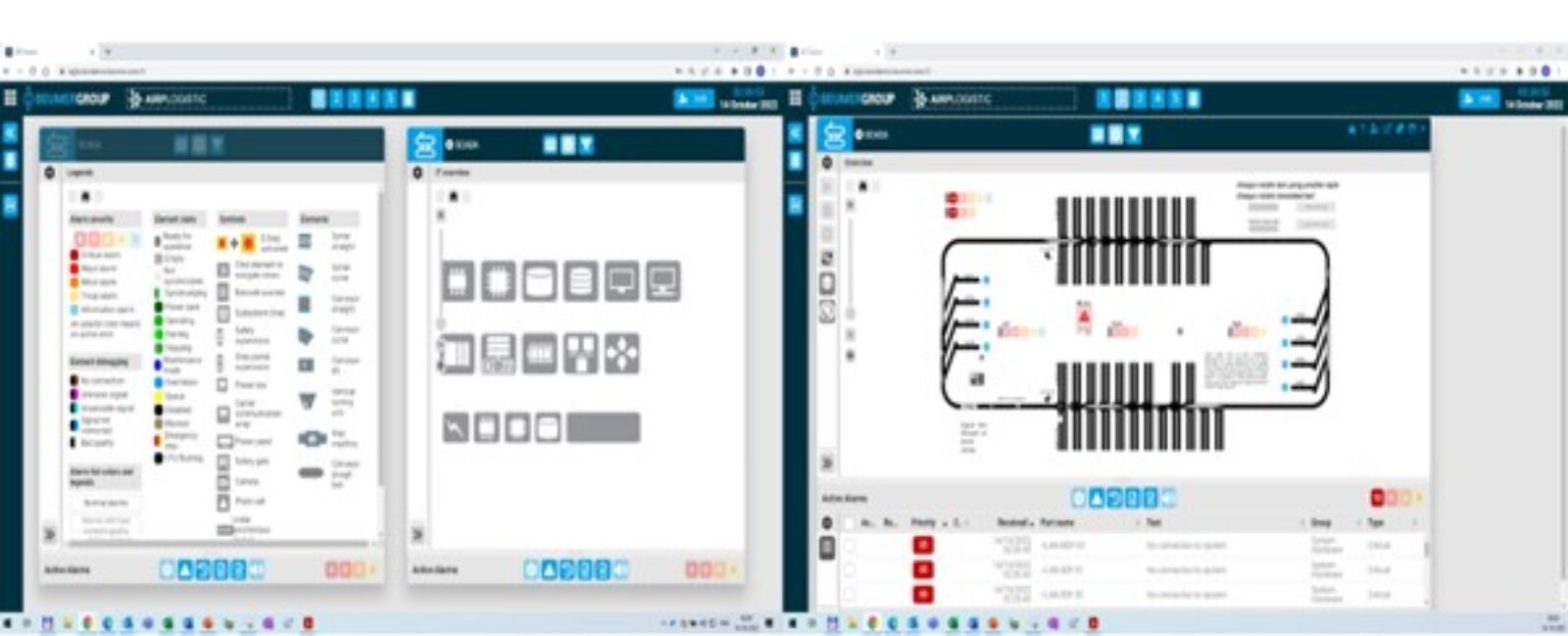 Scada Color Legend Example BGFusion SCADA HTML - BEUMER Group