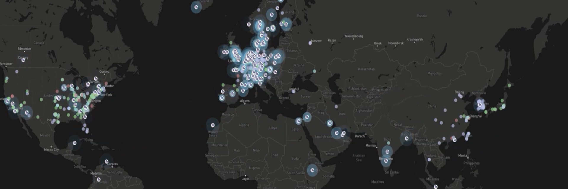 Data-driven Decision Making through Proactive Customer Support - World map